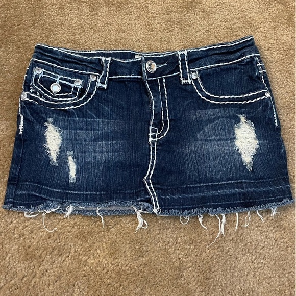 L.A. idol Dresses & Skirts - L.A. Idol USA Vintage Mini Denim Skirt